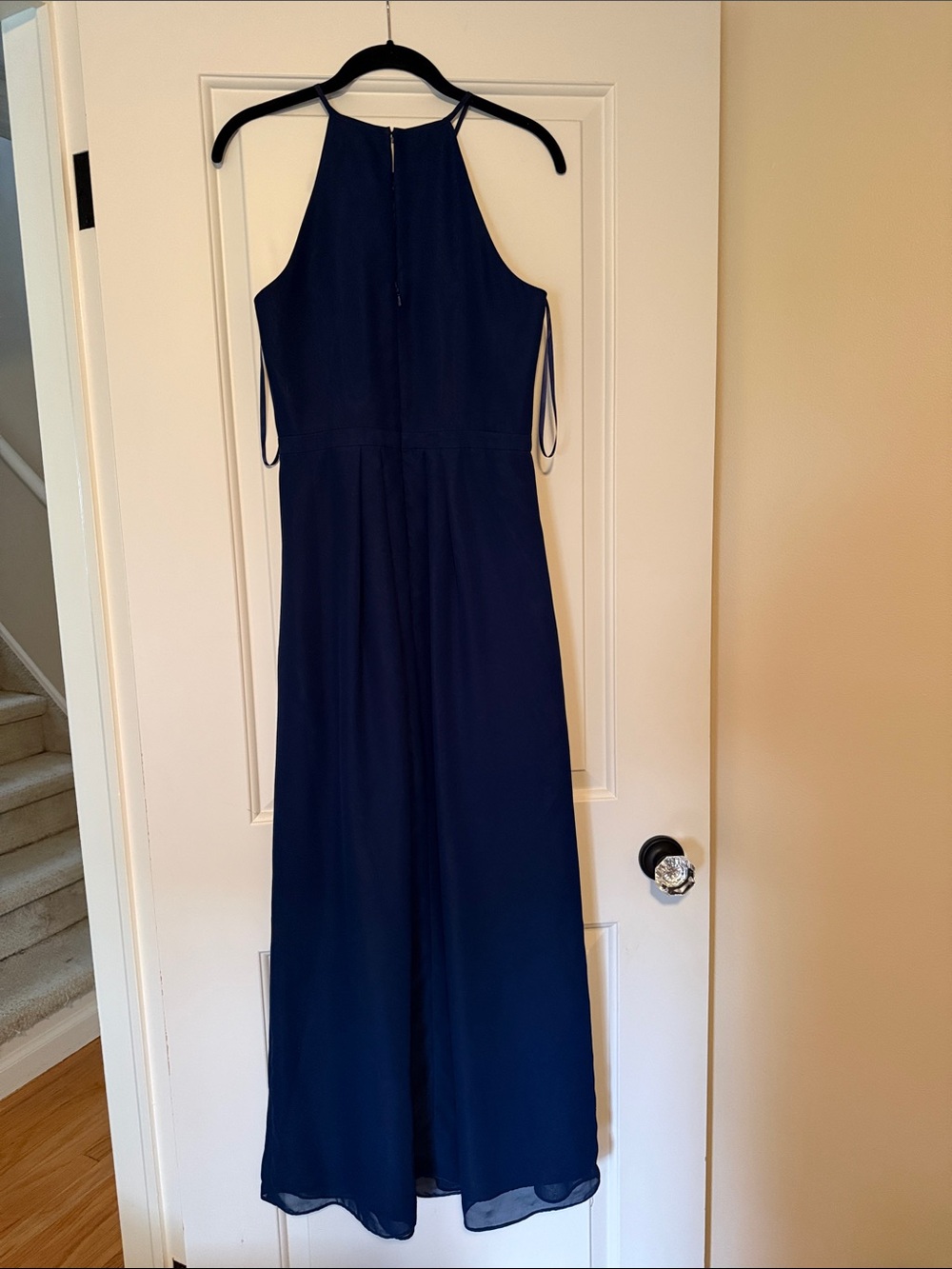Weddington Way Navy Blue Halter Bridesmaid Dress - Picture 3 of 5
